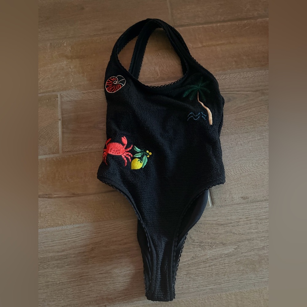 Damson Madder Tashi One-Piece Swimsuit Sz 4 - Picture 2 of 4